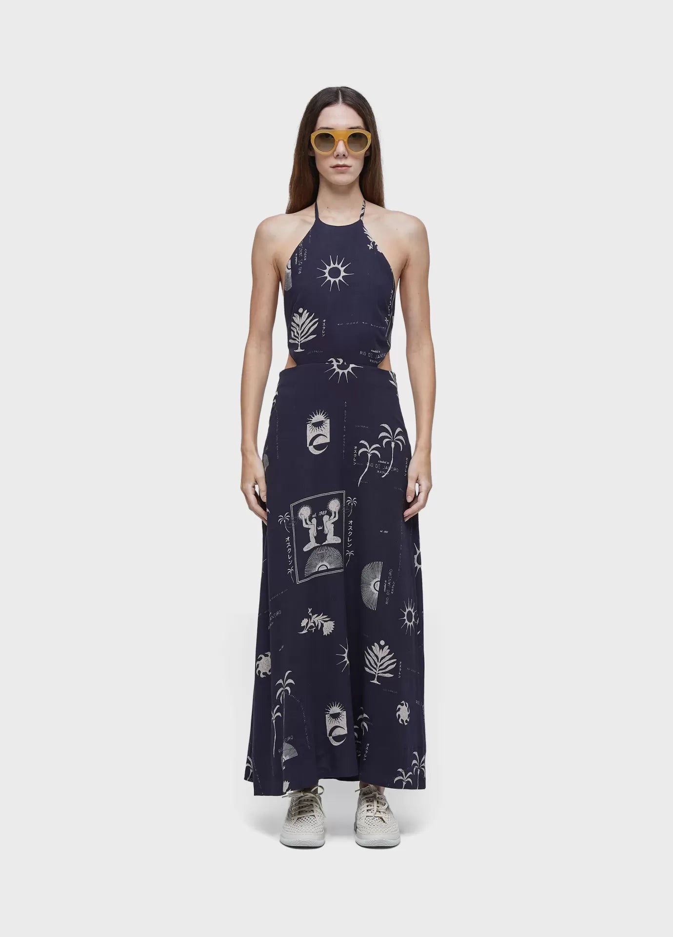 Vestido amarracão longo 1989