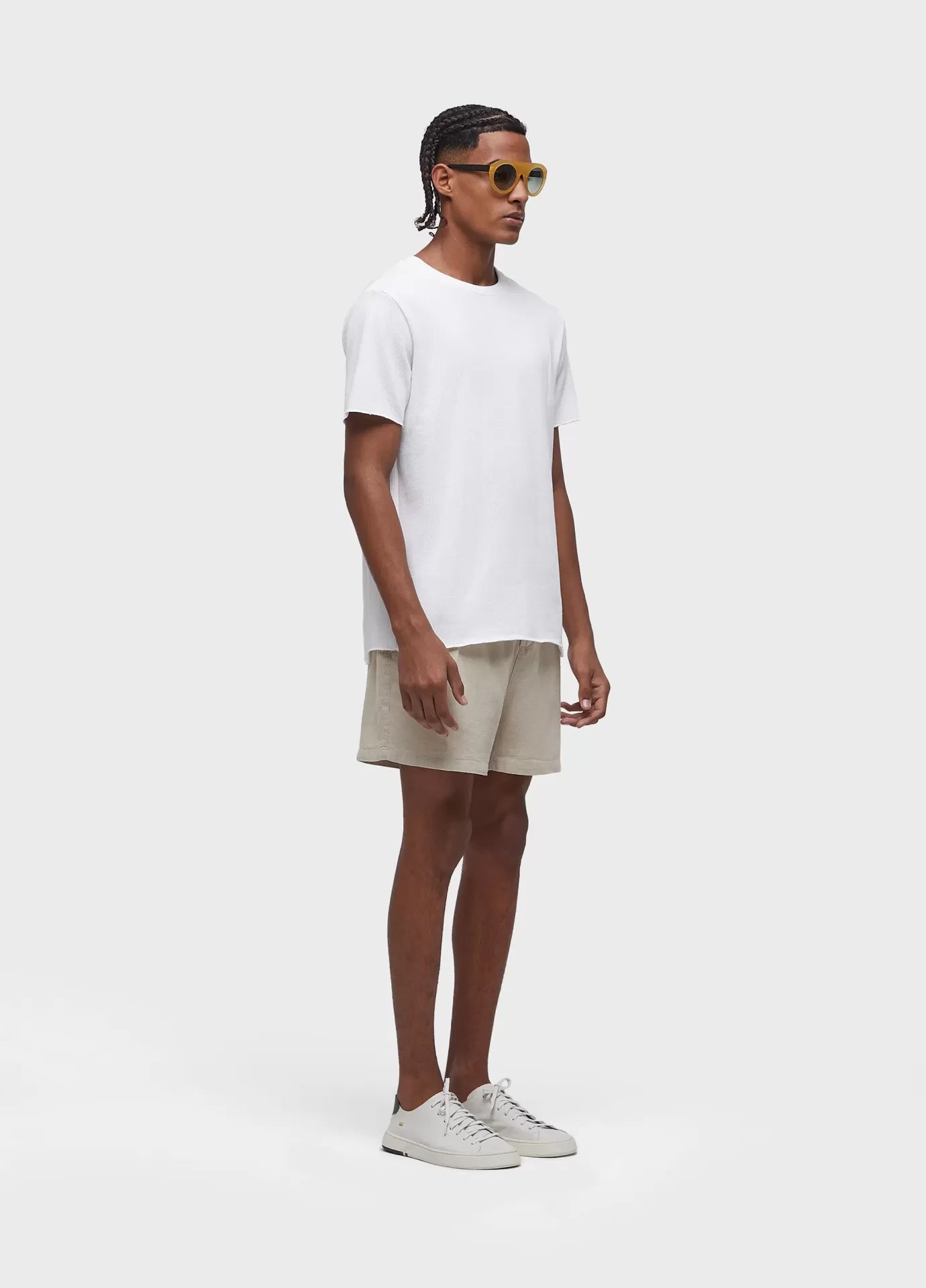 Short fluid linen pleats Osklen
