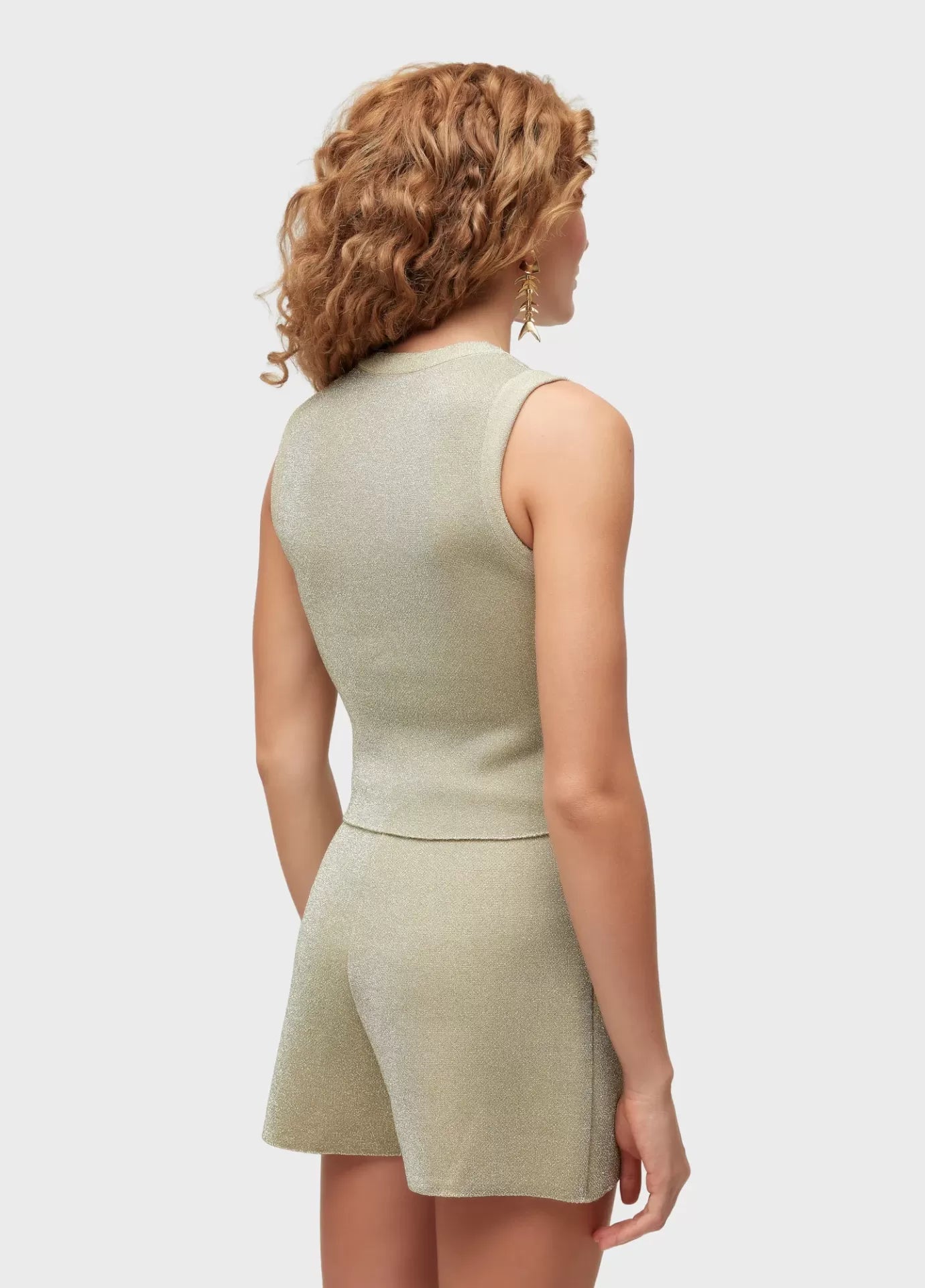 Top Cropped Tricot Lurex Osklen