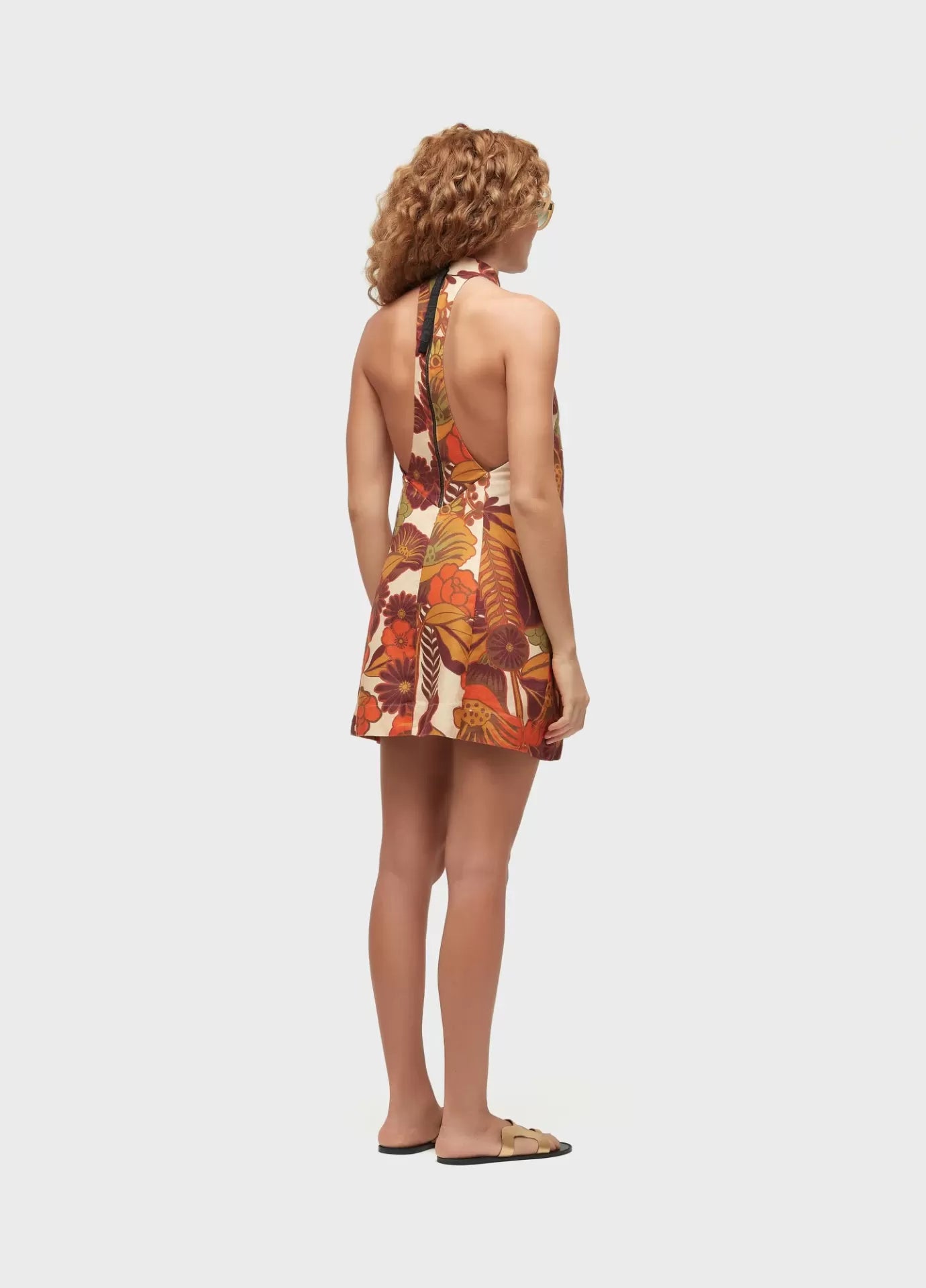 Vestido Curto Gola Garden Party Osklen
