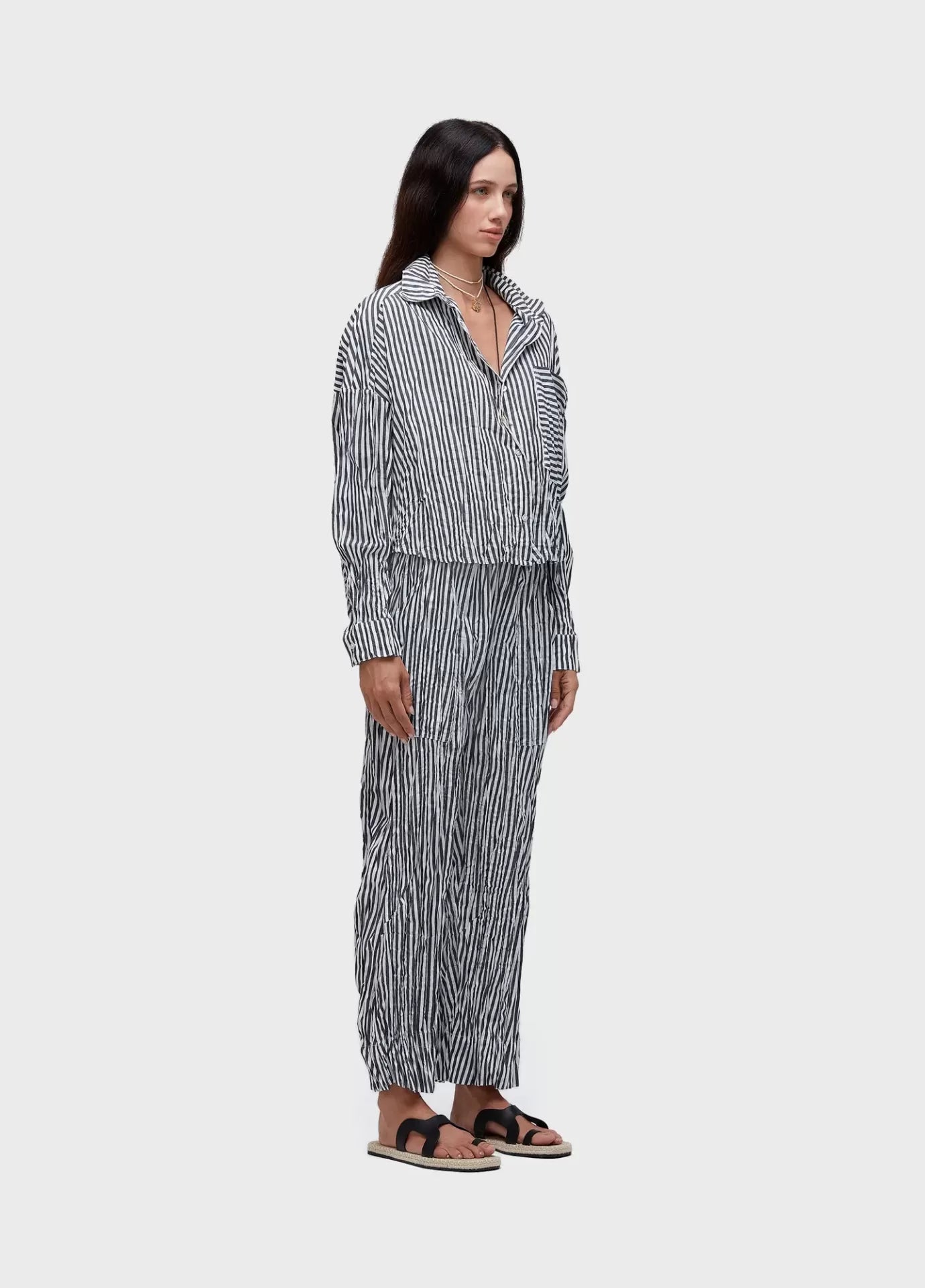 Calça Wrinkle Tricoline Fio Tinto Osklen