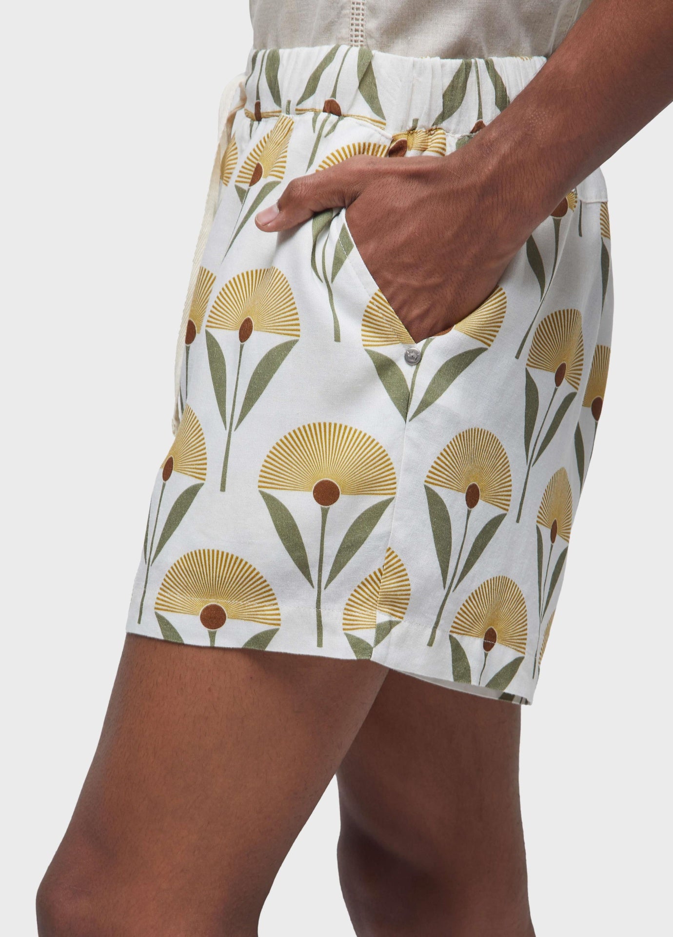 Bermuda Pj Sunflower Color Osklen