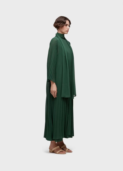 Vestido Gola Plissado Osklen
