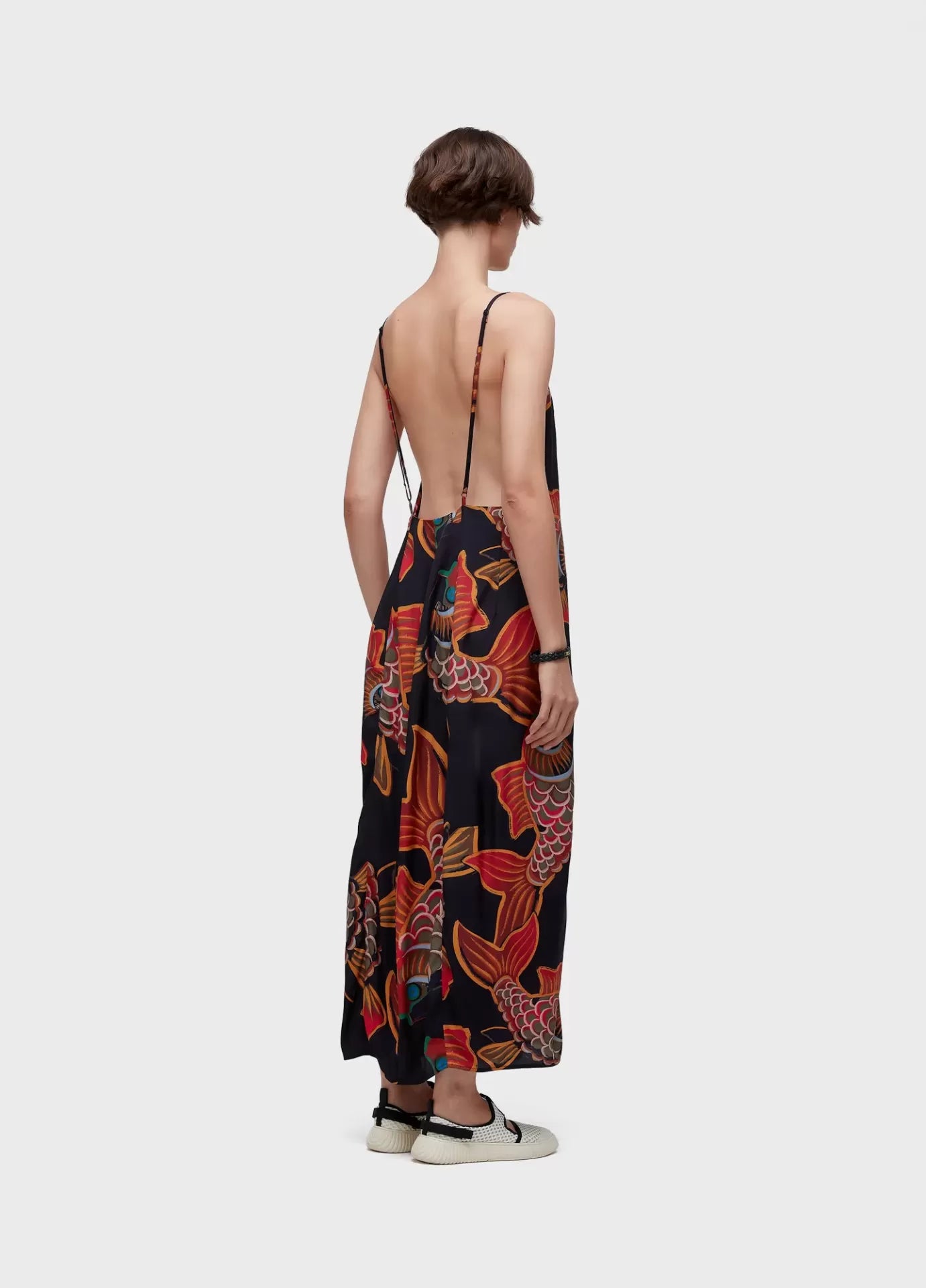 Vestido Baloon Peixe Deep Osklen