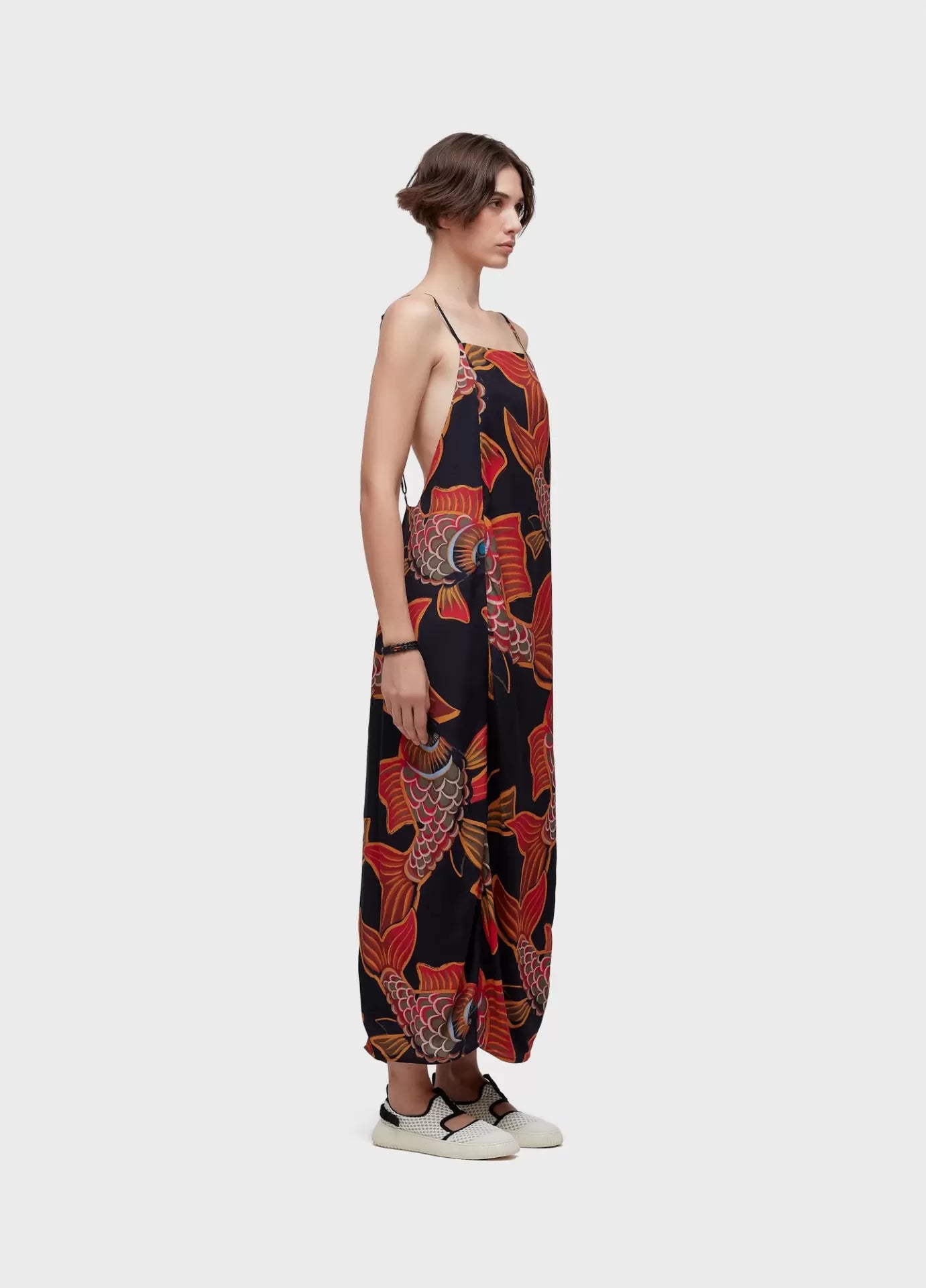Vestido Baloon Peixe Deep Osklen