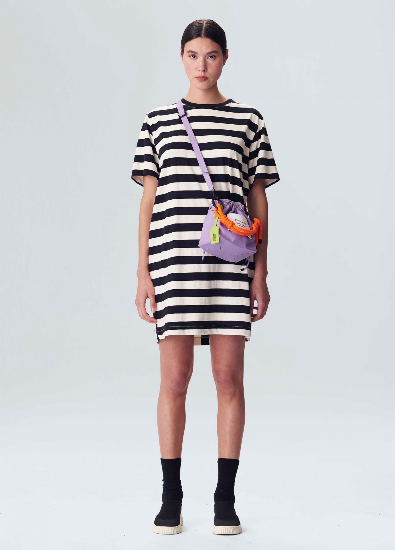 Vestido Curto Tagete Stripes Osklen