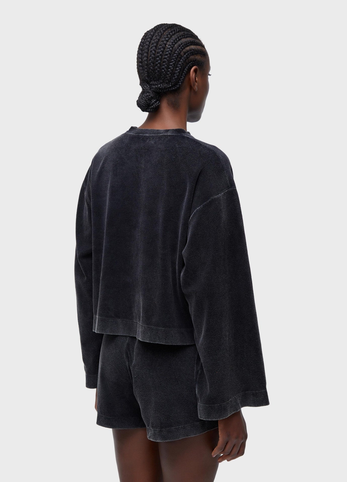 Blusa Ml Plush Marmorizada Osklen