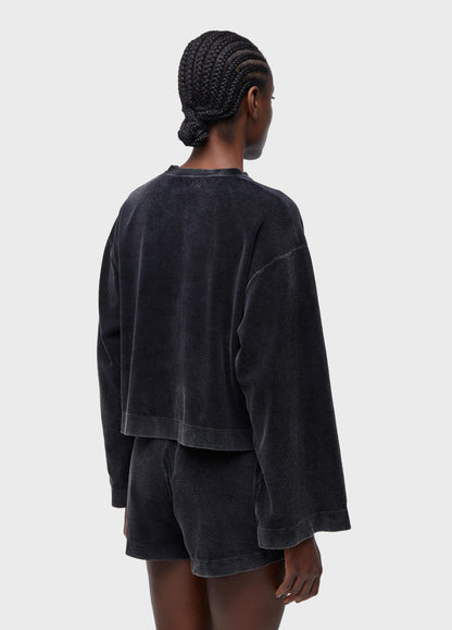 Blusa Ml Plush Marmorizada Osklen