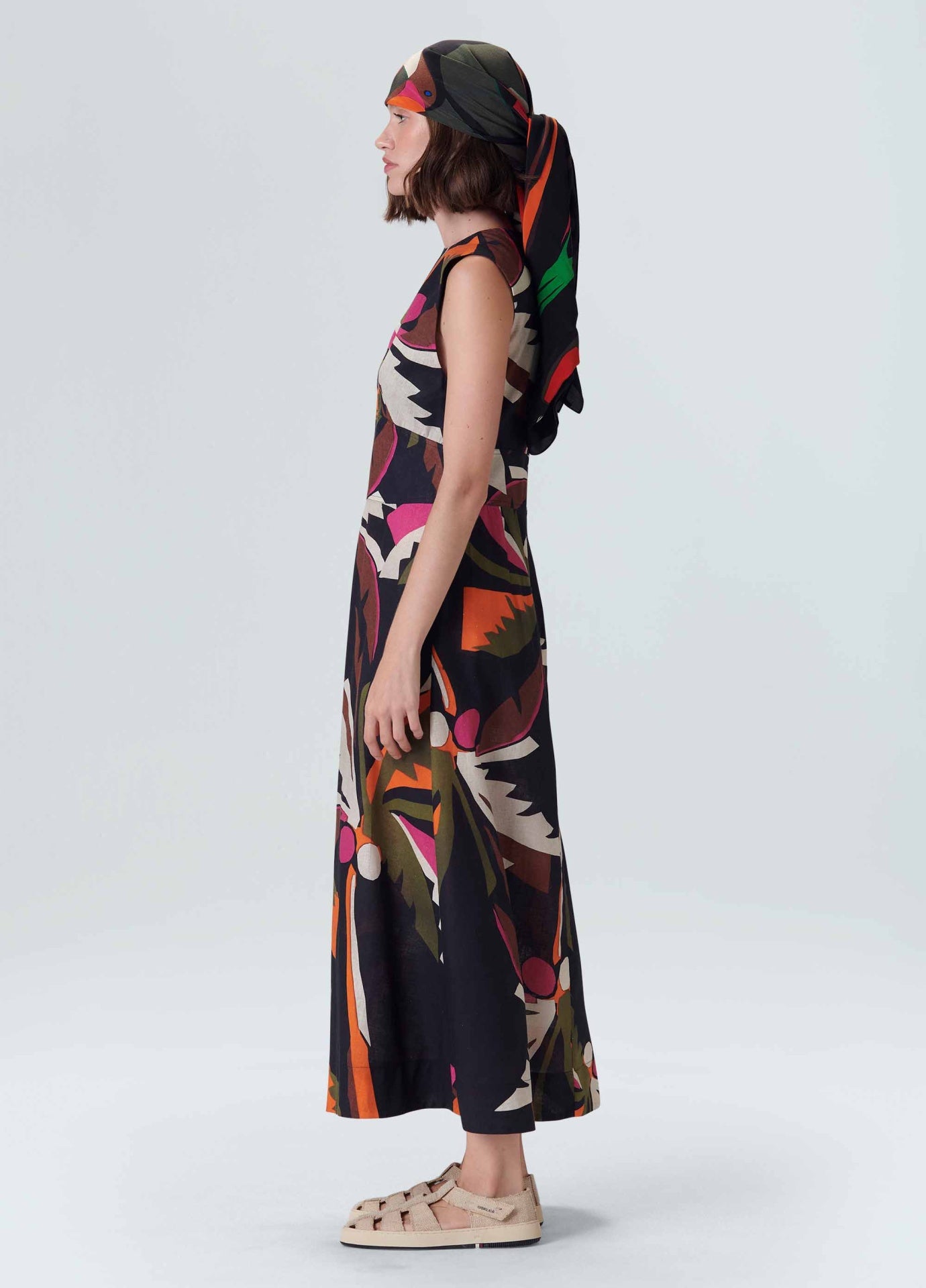 Vestido Coqueiro Midi Osklen