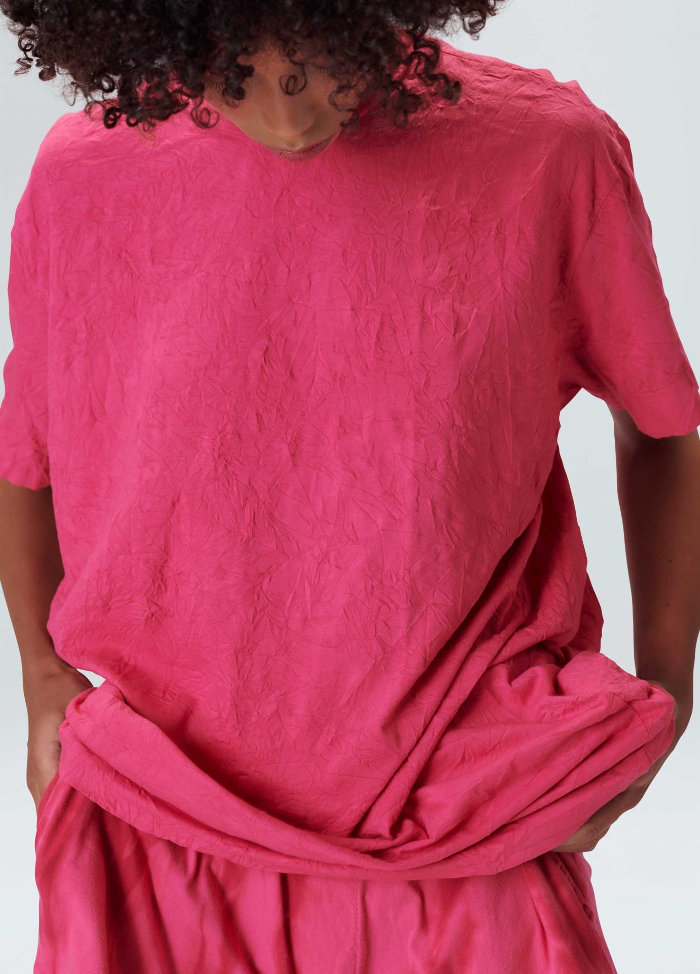 T-shirt Fem Over Amassada Osklen