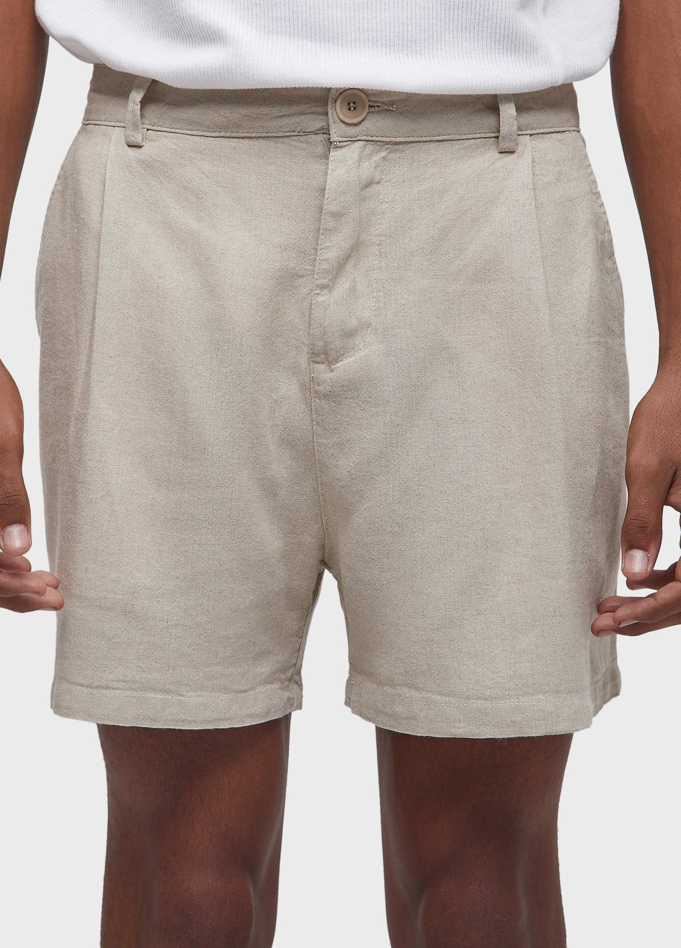 Short fluid linen pleats Osklen