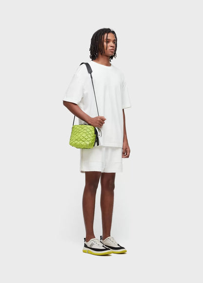 T-shirt Over Shoulder Crochê Osklen