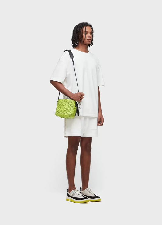 T-shirt Over Shoulder Crochê Osklen