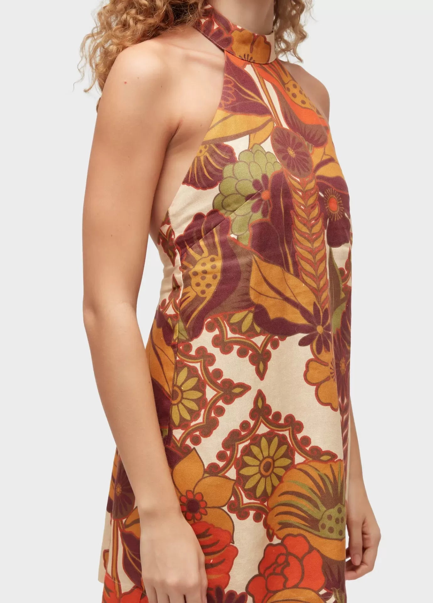 Vestido Curto Gola Garden Party Osklen