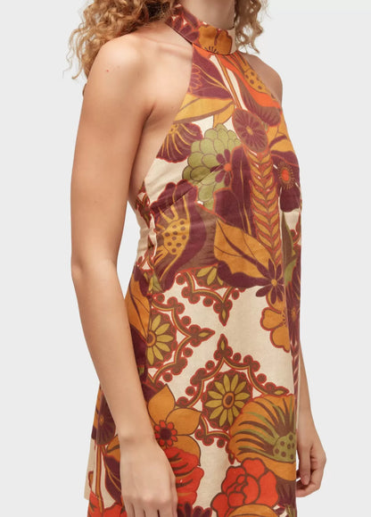 Vestido Curto Gola Garden Party Osklen