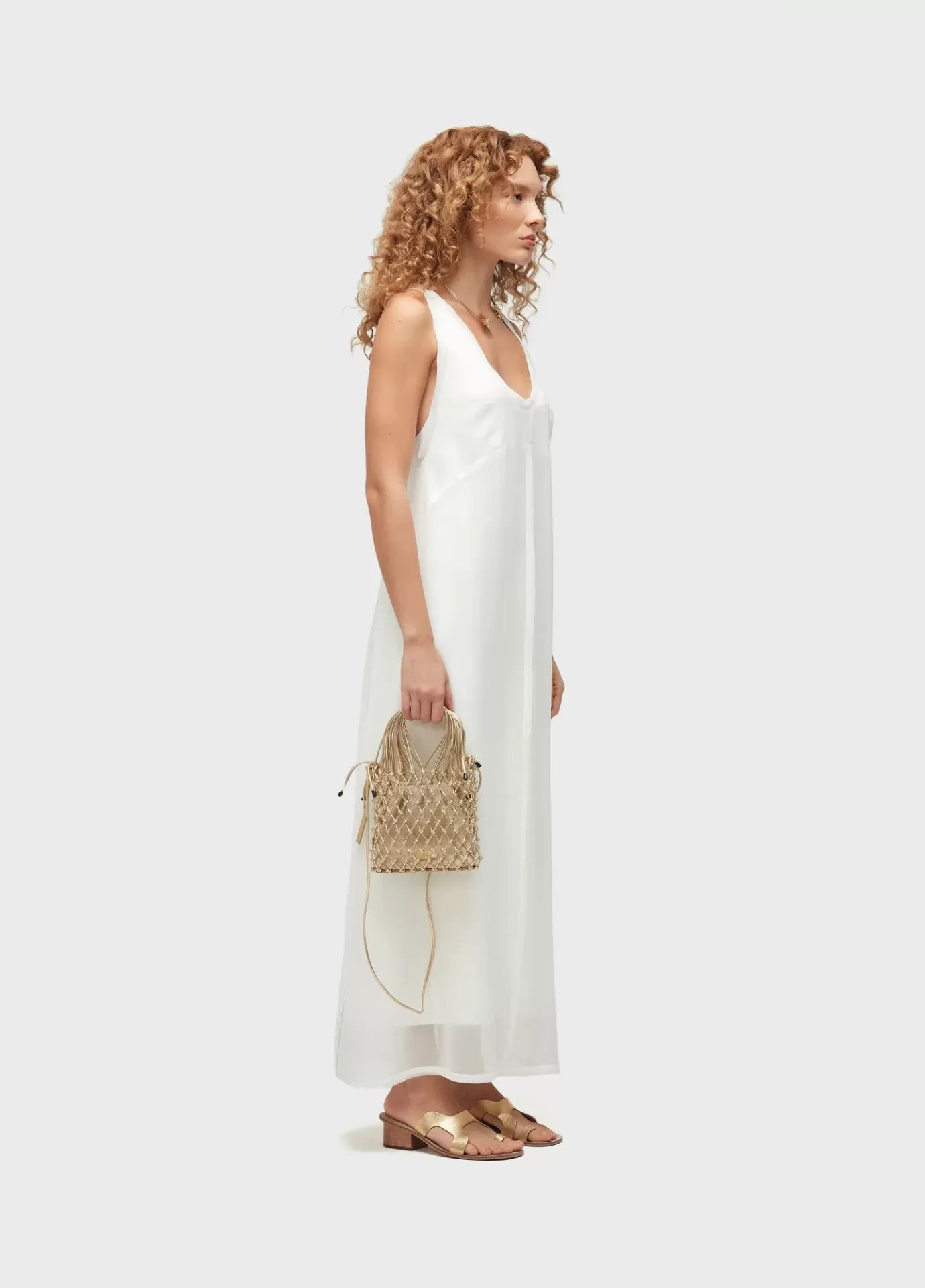 Vestido Longui Desfiado Ggt Osklen