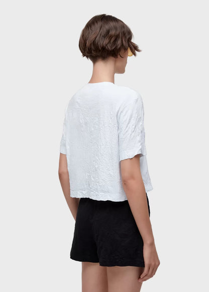 T-shirt Cropped Wrinkle Osklen