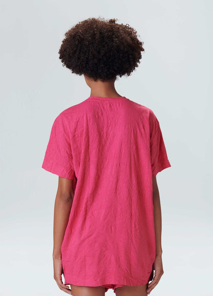 T-shirt Fem Over Amassada Osklen