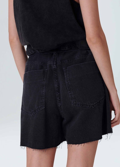 Shorts Oversized Jeans Washed Black Osklen