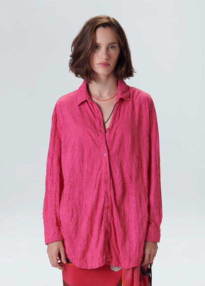 Camisa Ml Fem Amassada Osklen