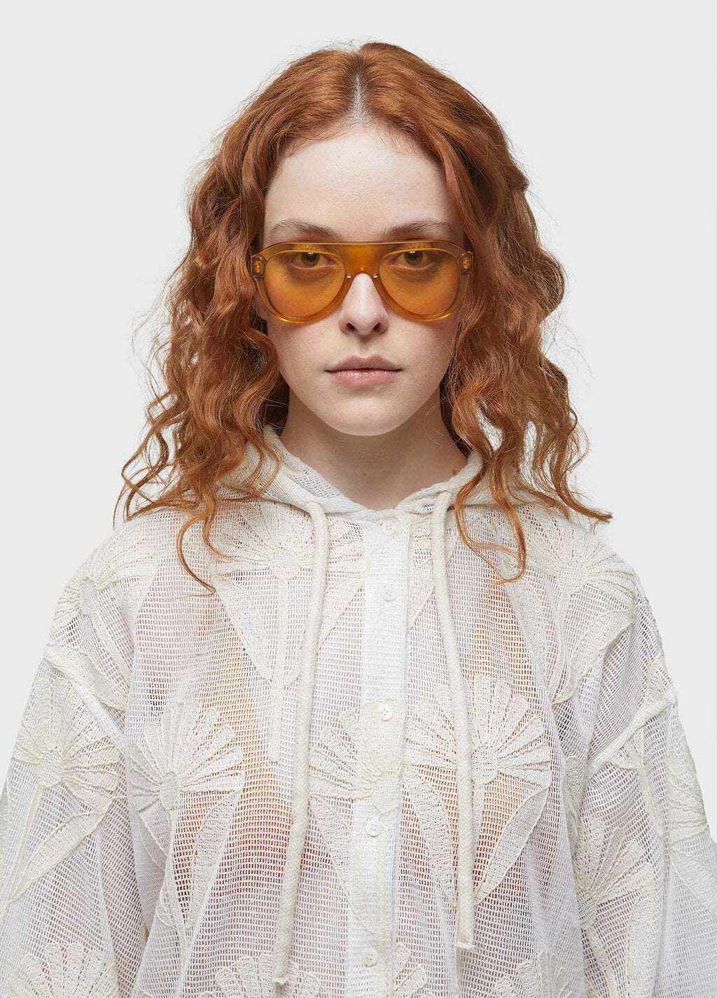Camisa Capuz Tela Bordada Sun Flower Osklen