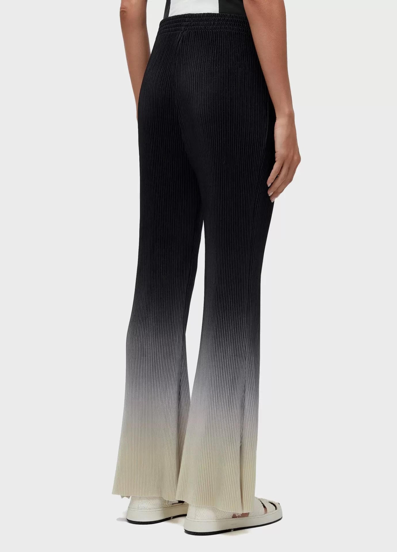 Calça Flare Plisse Degradê Osklen