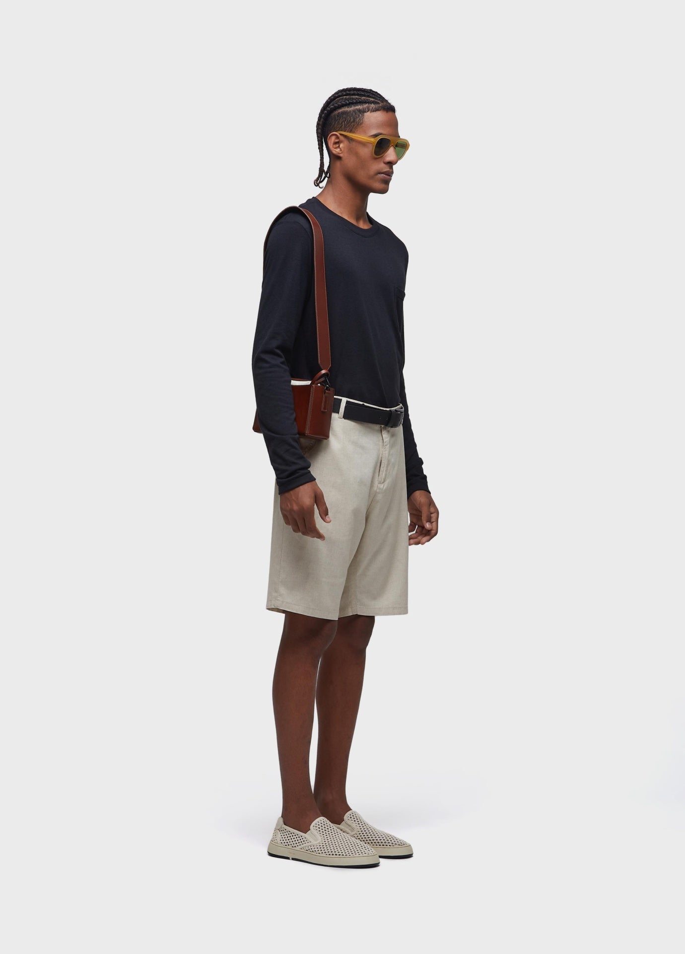 Bermuda Alfaiataria Basic Linen Osklen