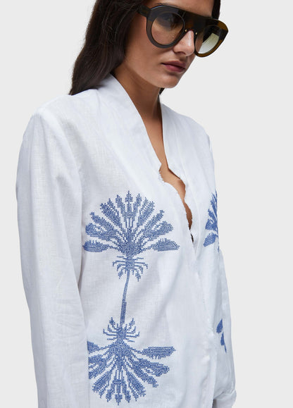 Blazer azulejo bordado