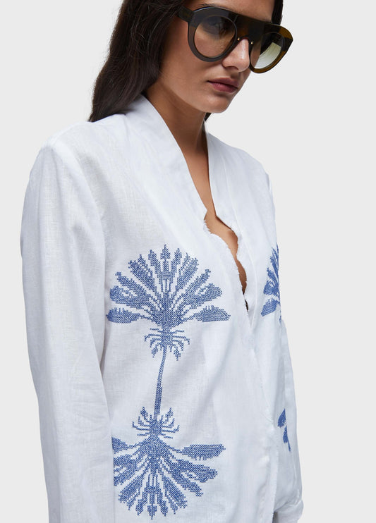 Blazer azulejo bordado
