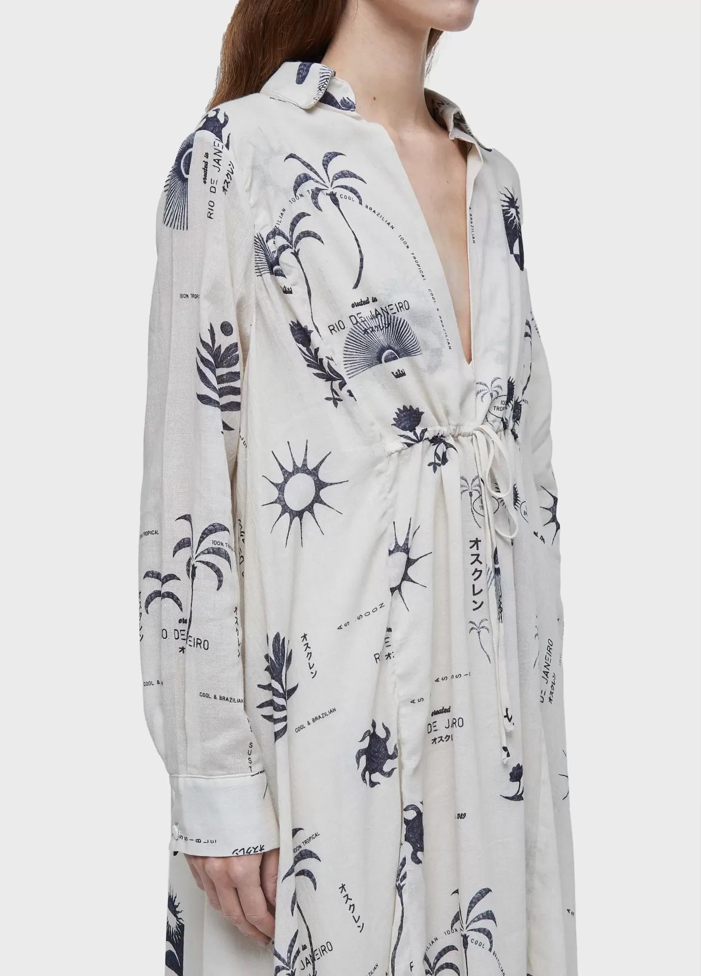 Vestido chemise longo rio day