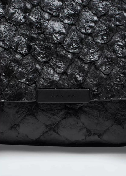 Bolsa Osklen Pirarucu Flap Shoulder