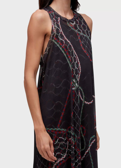 Vestido Nadador Longo Estampa Osklen