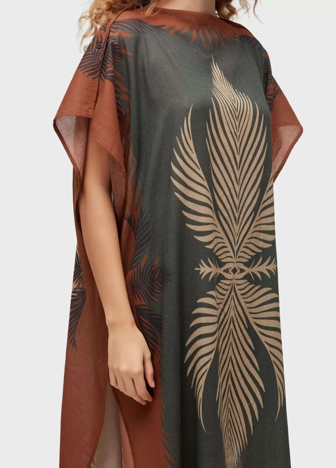 Vestido Praia Scarf Leaf Osklen