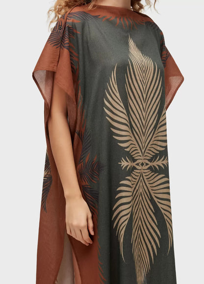 Vestido Praia Scarf Leaf Osklen