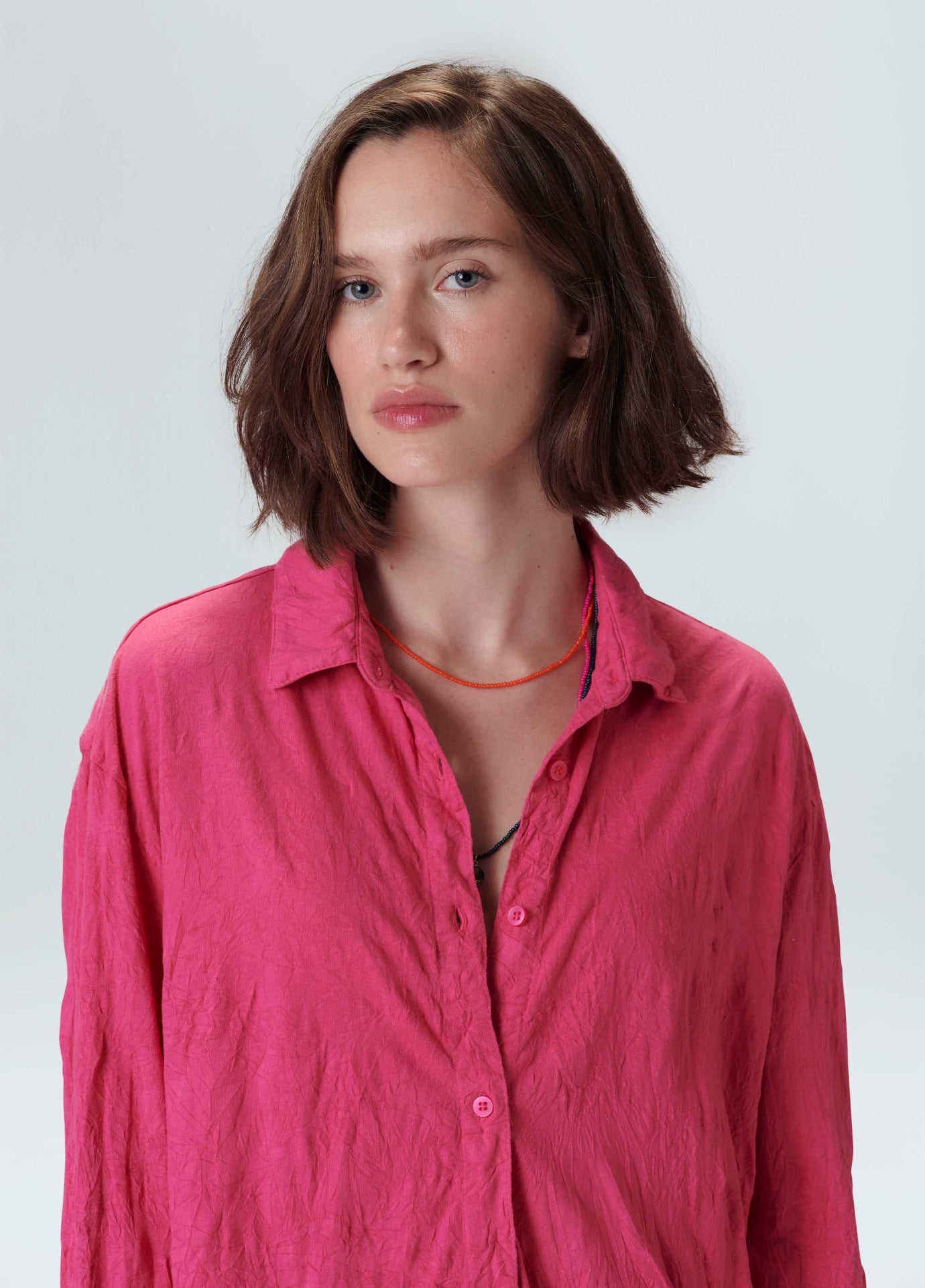 Camisa Ml Fem Amassada Osklen