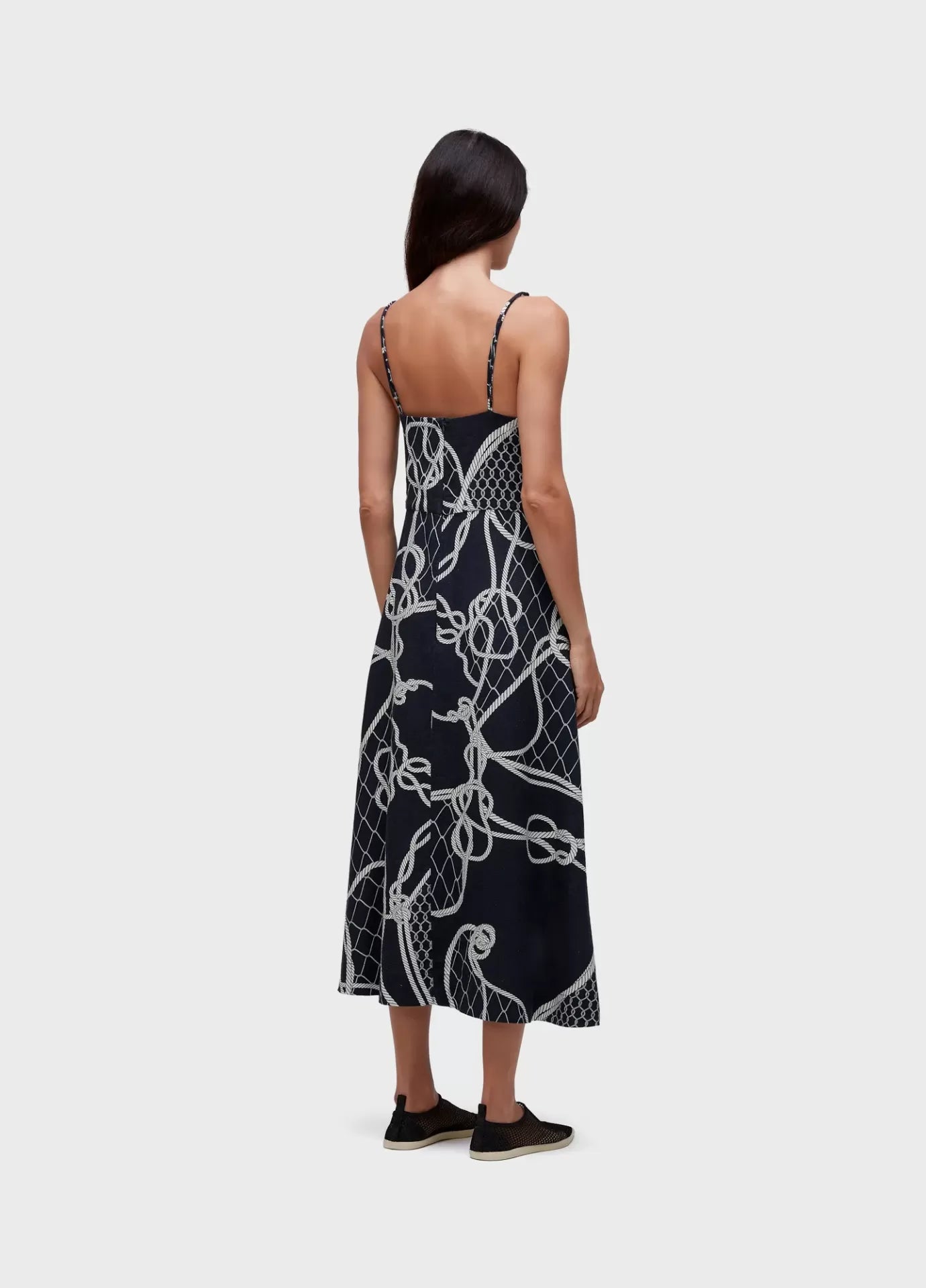 Vestido Alças Knot Blue Osklen