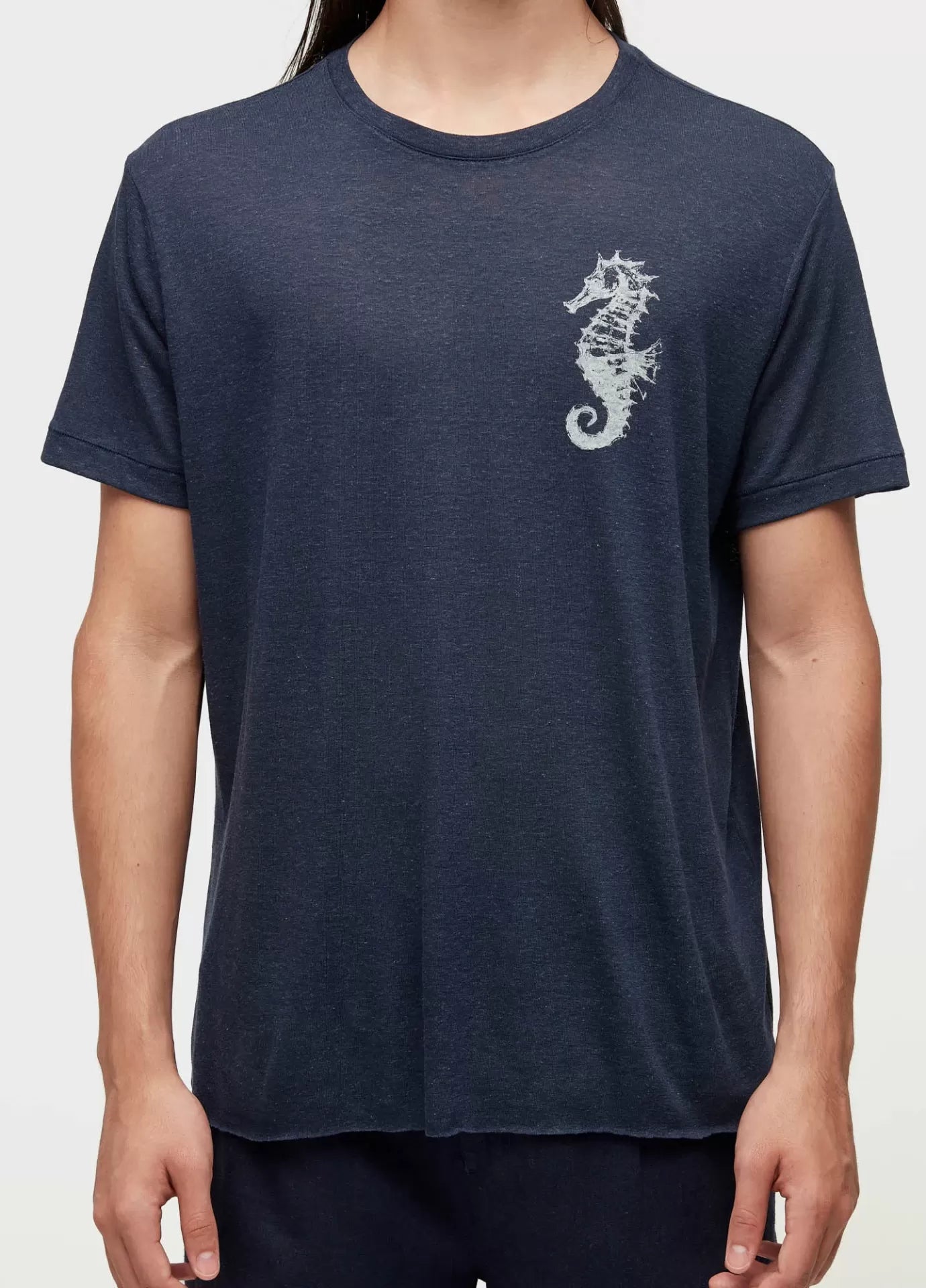 T-shirt Retro Sea Horse Light Linen Osklen