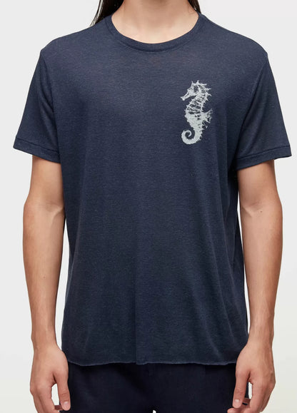 T-shirt Retro Sea Horse Light Linen Osklen