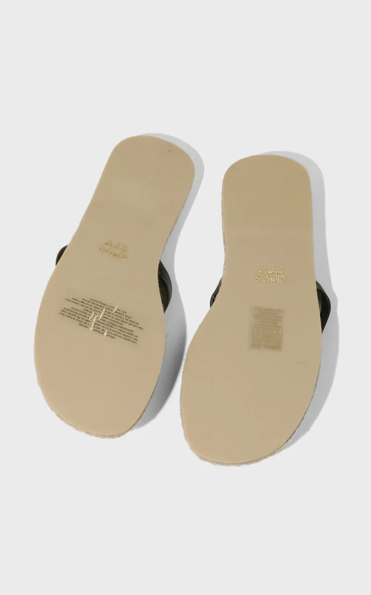 Sandália Flat Corda Couro e Basics Osklen
