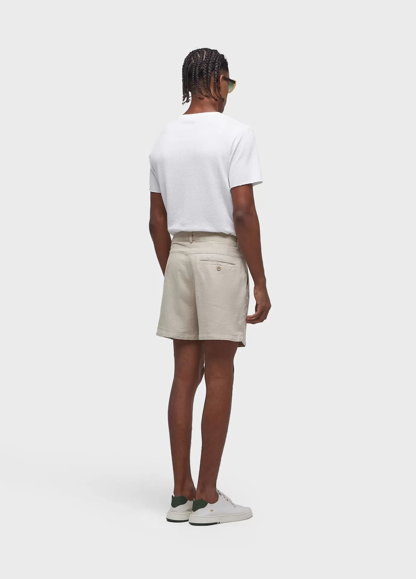 Short fluid linen pleats Osklen