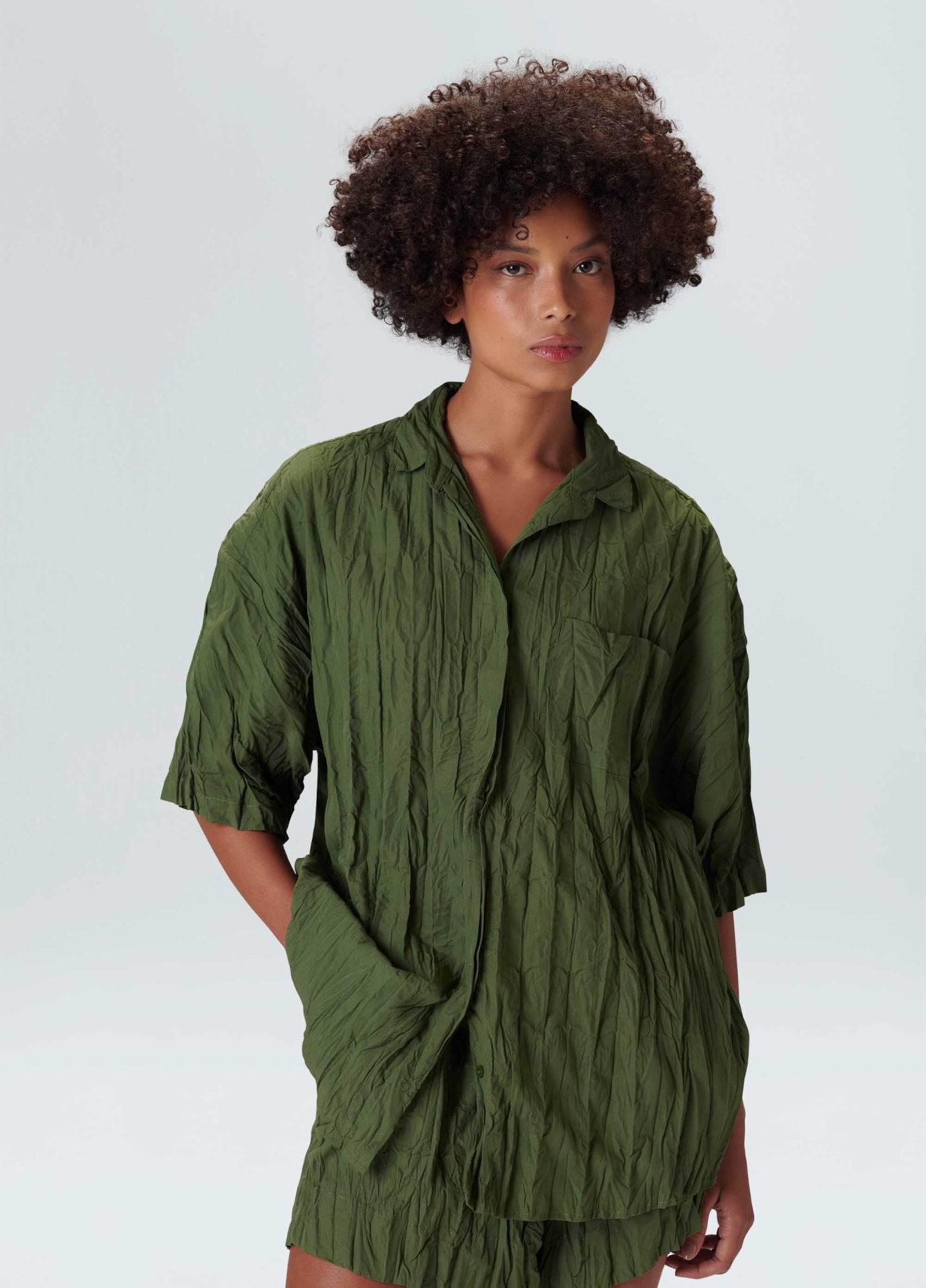 Camisa Over Wrinkled Osklen