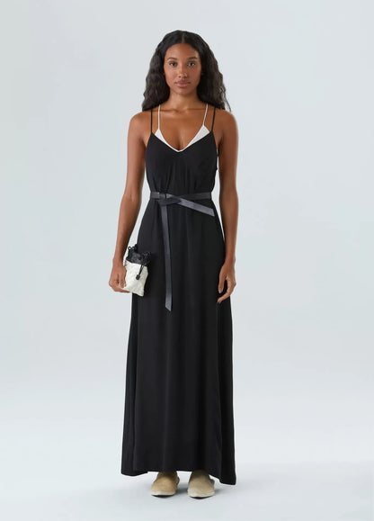 Vestido Sobreposicão Alças Midi Osklen