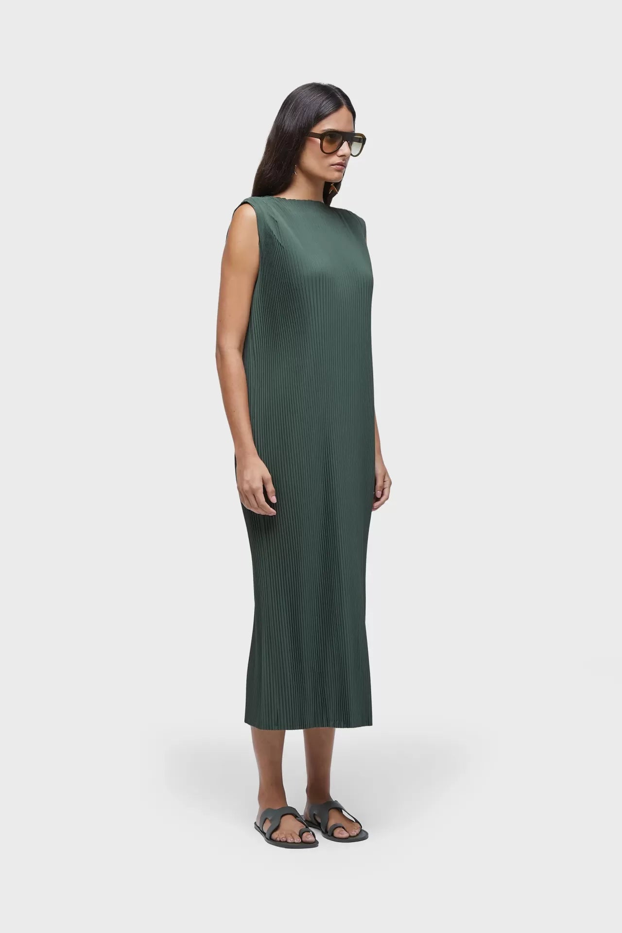 Vestido Plissado Long Osklen