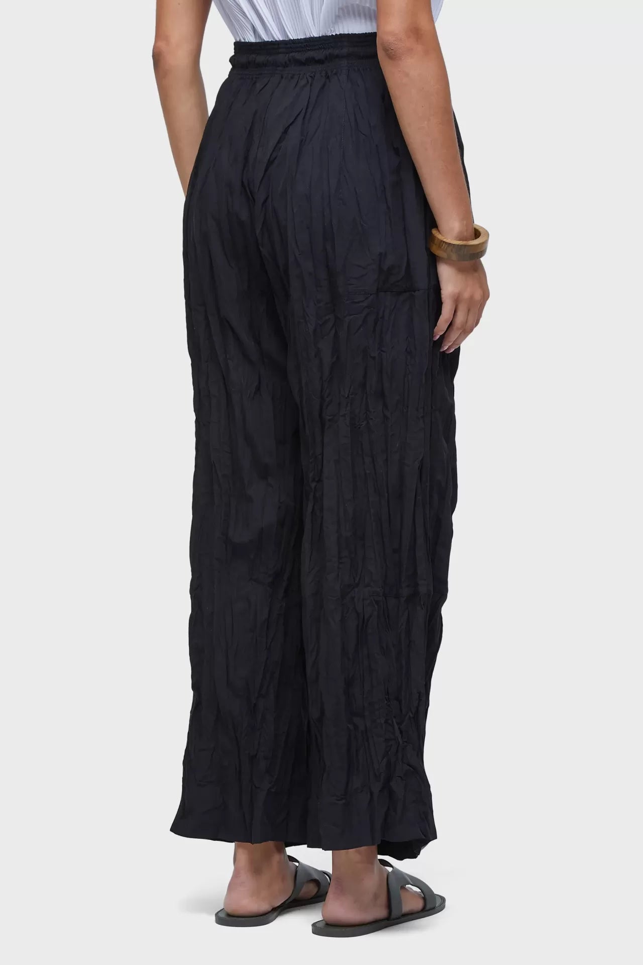 Calça recortes tricoline wrinkled Osklen