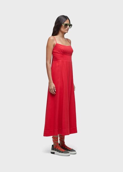 Vestido Alças Linen Osklen