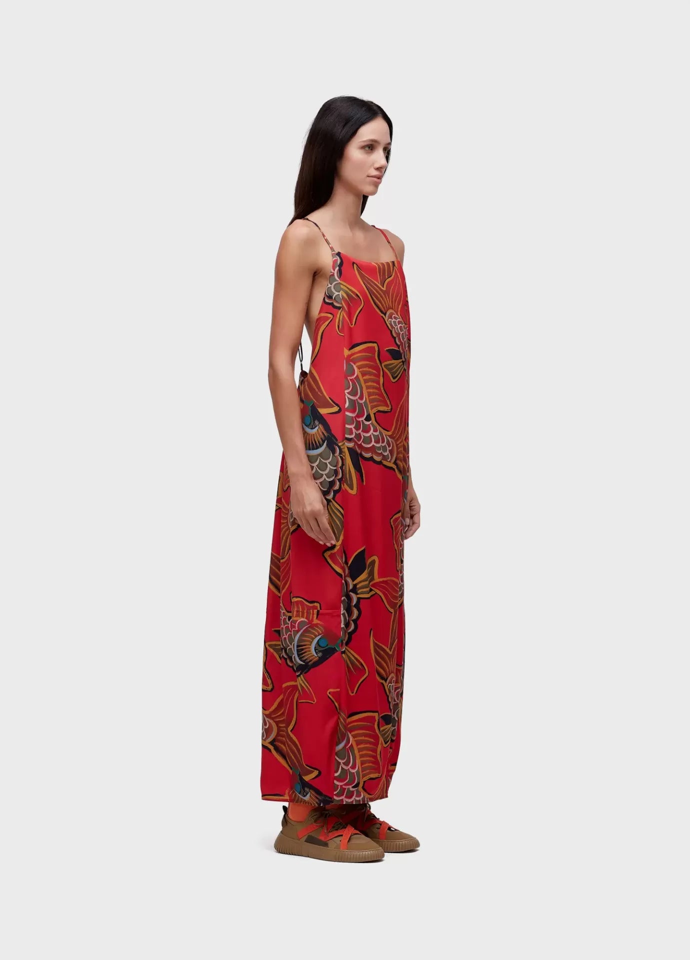 Vestido Baloon Peixe Red Osklen