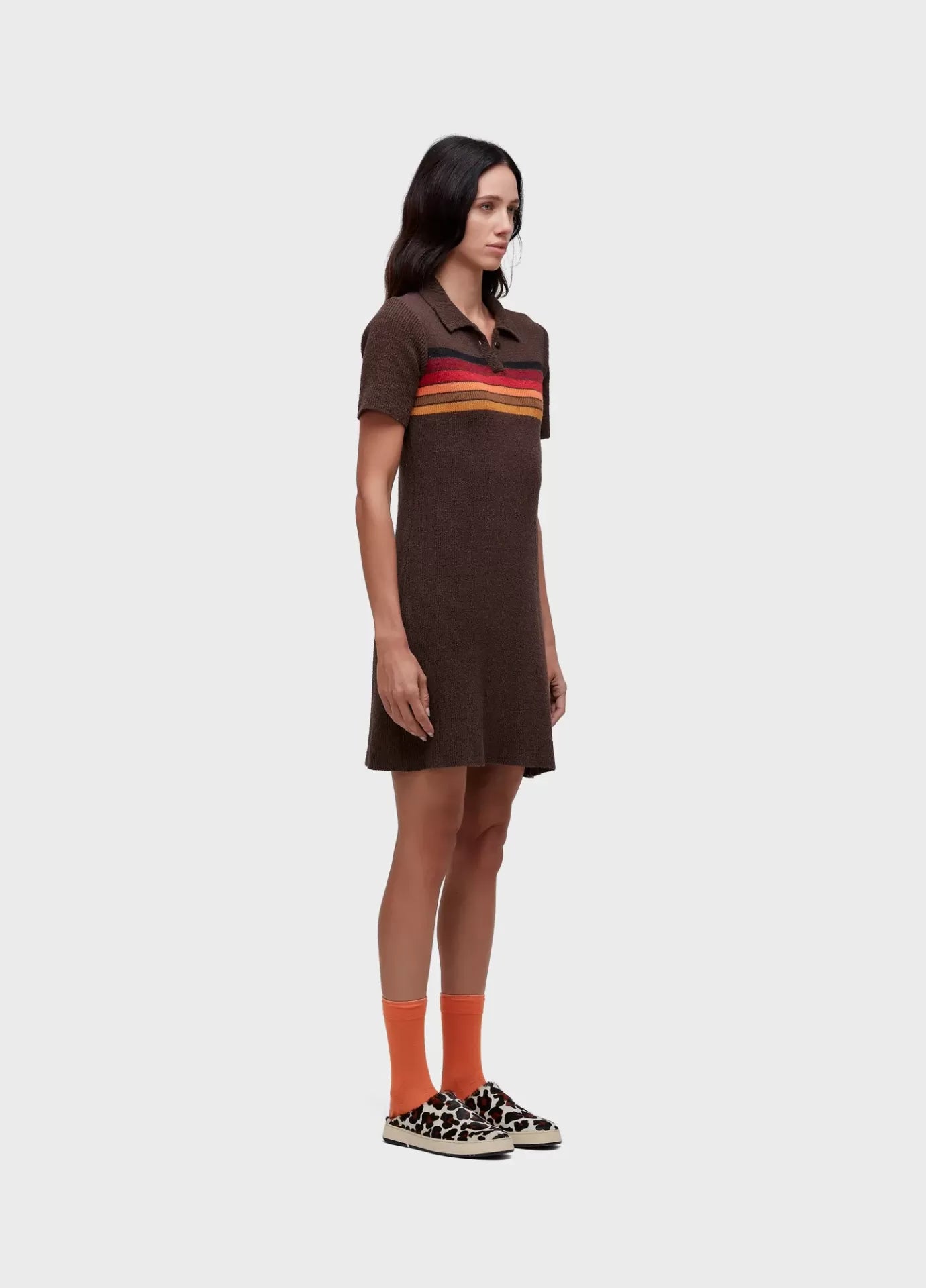 Vestido Polo Tricot Listras Osklen