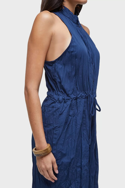 Macacão Sleeveless Tricoline Wrinkled Osklen