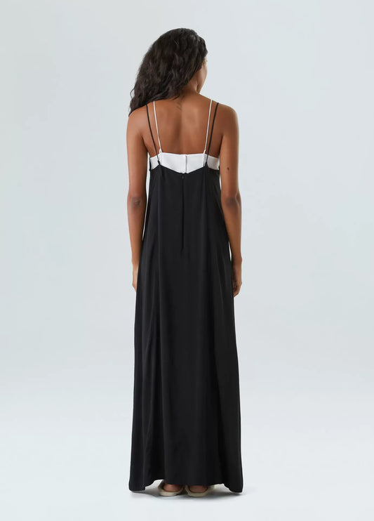 Vestido Sobreposicão Alças Midi Osklen