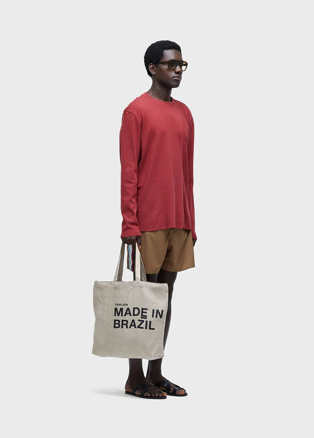 T-shirt Slim MIX Assimetrica Osklen